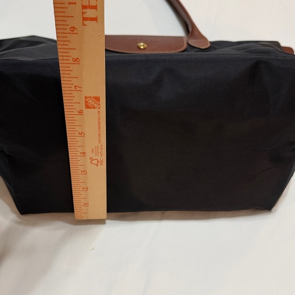 Longchamp Le Pliage Tote Bag Black and Brown - Picture 9 of 16